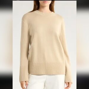 Vince Crewneck Wool Cashmere Wide Sleeved Oversized Sweater NWOT